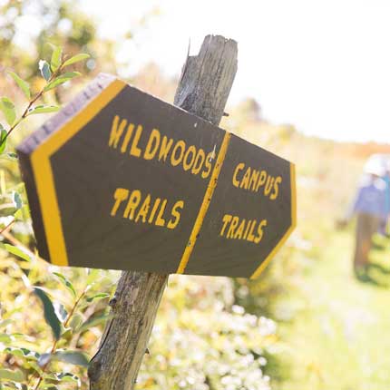 hiking trail sign