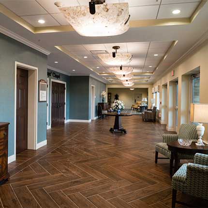 hallway in a lovely residential housing
